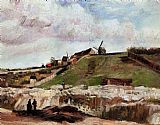 Vincent van Gogh Montmartre the Quarry and Windmills painting